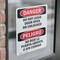 Signmission Do Not Leave Door Open Or Unlocked Bilingual, 7 in W x Rectangle, Vinyl Decal OS-2PACK-DS-D-710-VS-1152 - alternate 4